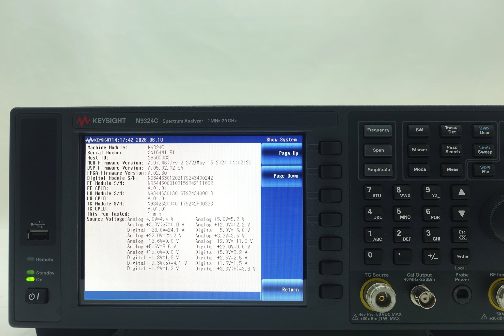 Keysight Used N9324C - Actual Instrument - Image 7