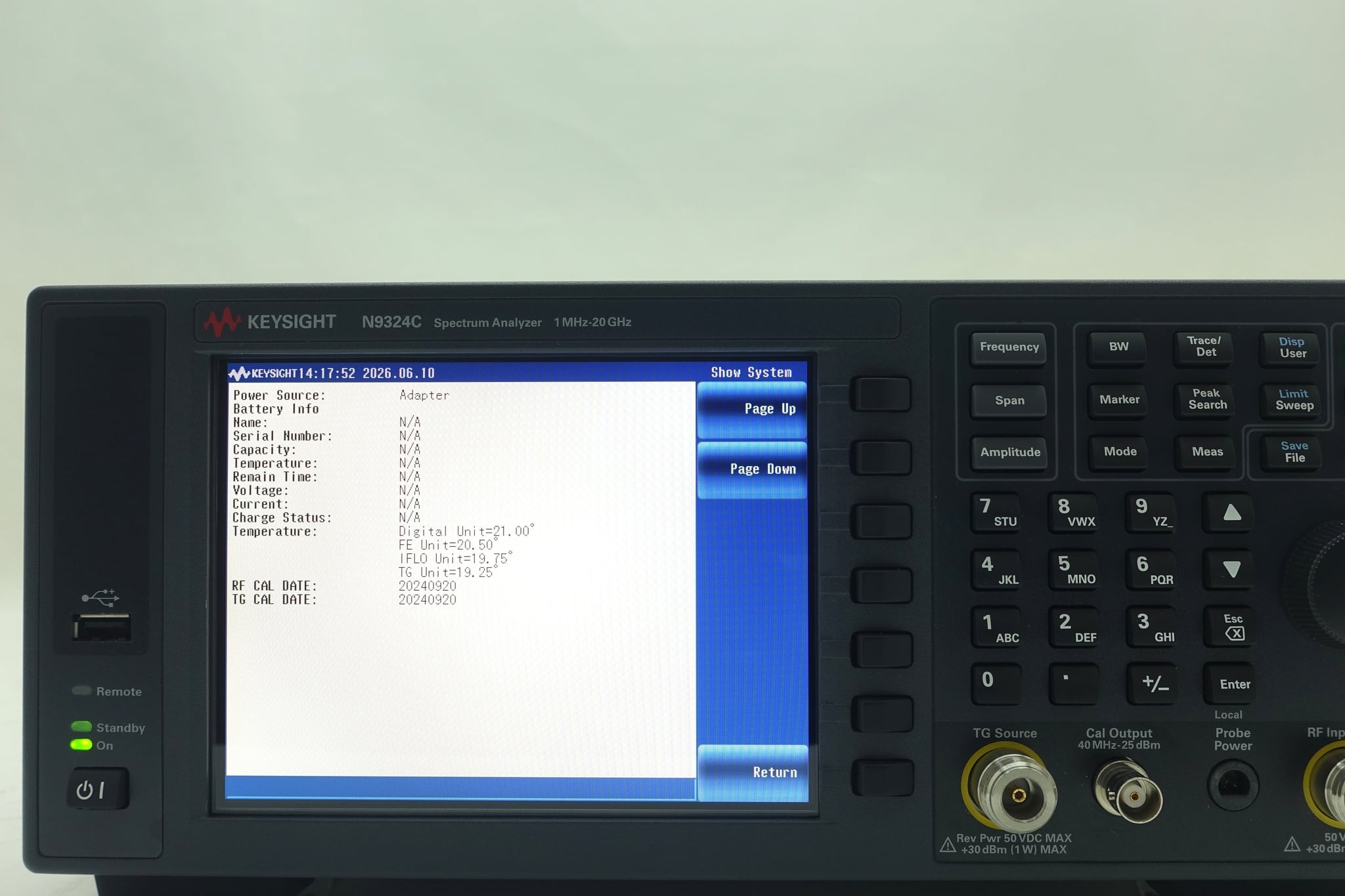 Keysight Used N9324C - Actual Instrument - Image 8