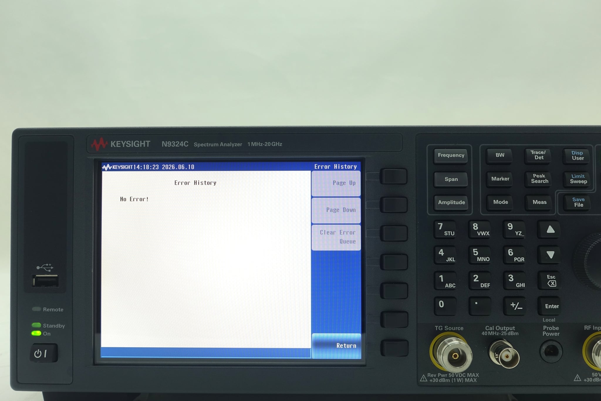 Keysight Used N9324C - Actual Instrument - Image 10