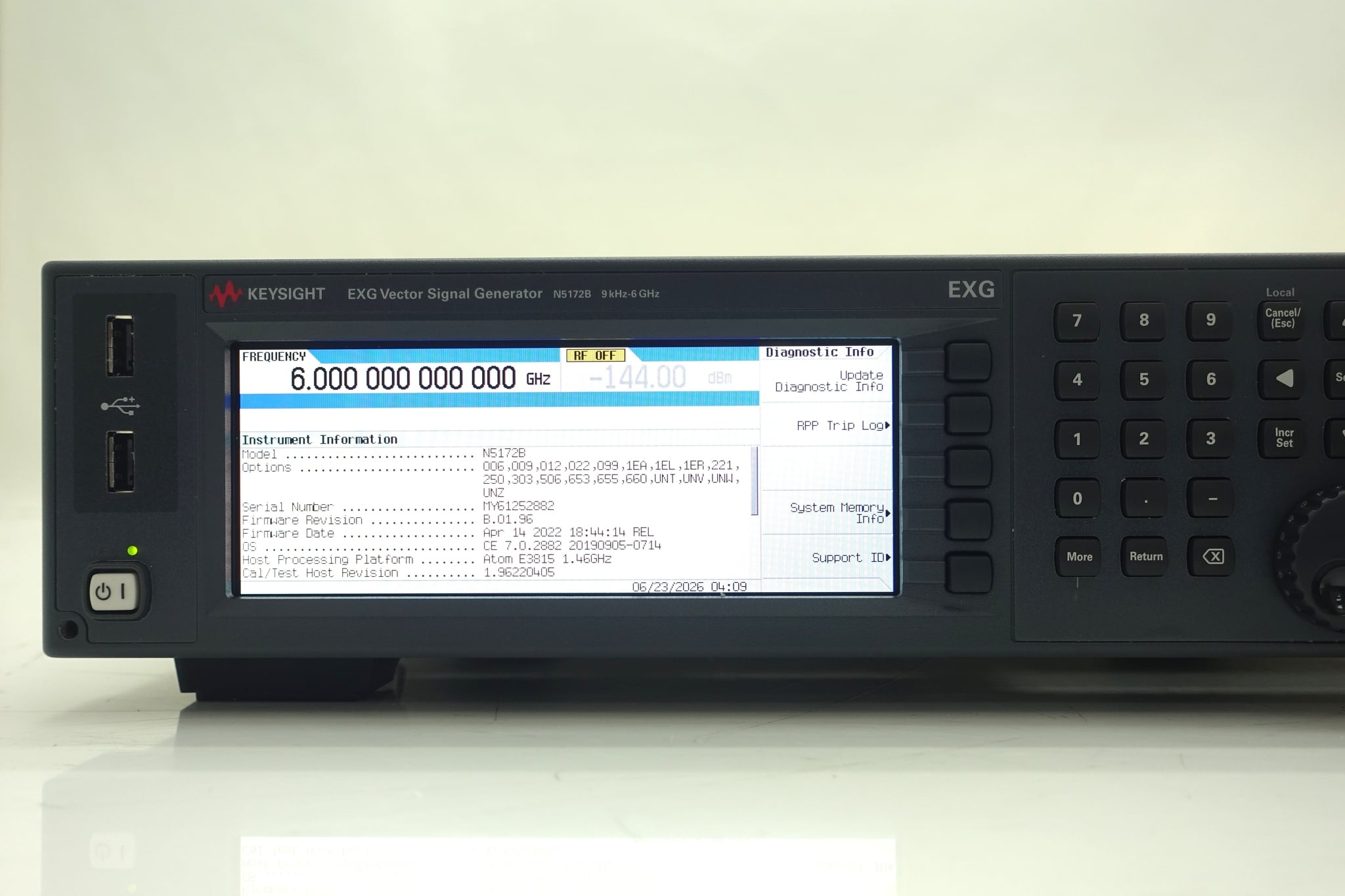 9 kHz to 6 GHz Keysight Used N5172B-506 - Actual Instrument - Image 10
