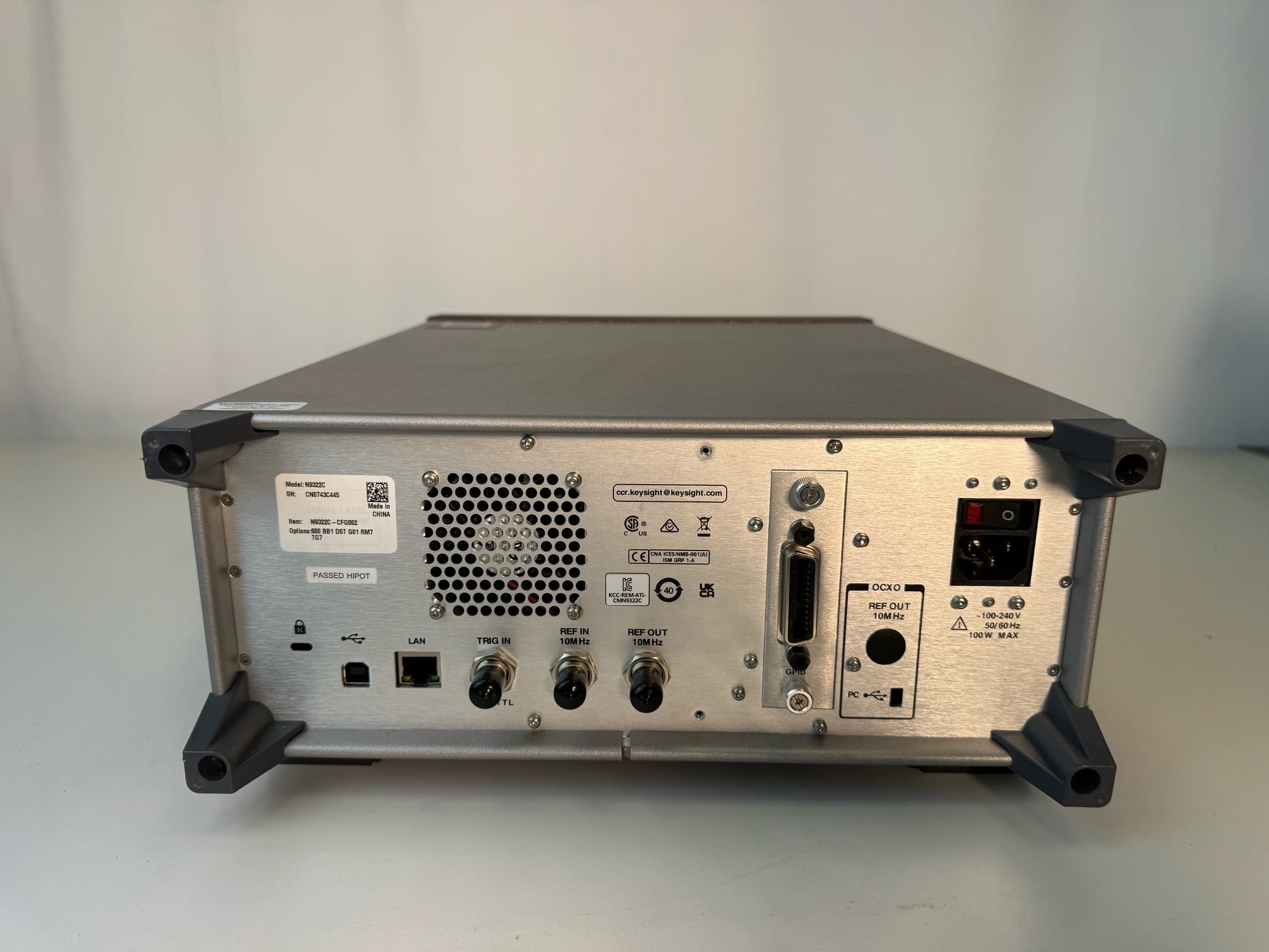 Keysight Used N9322C - Actual Instrument - Image 3