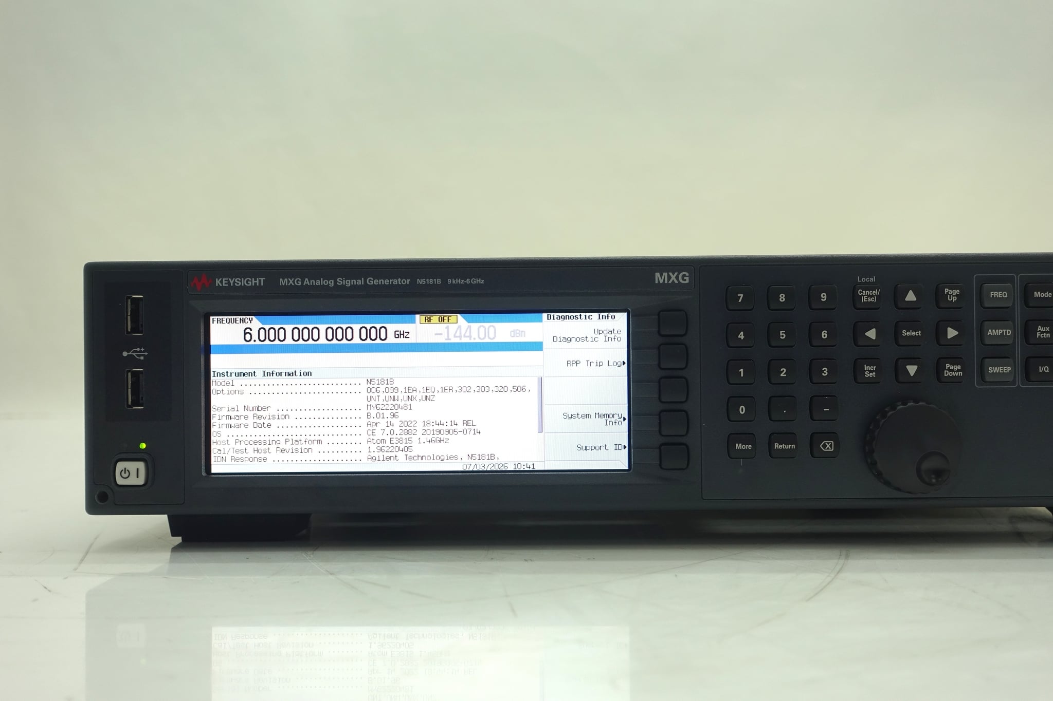 9 kHz to 6 GHz Keysight Used N5181B-506 - Actual Instrument - Image 8