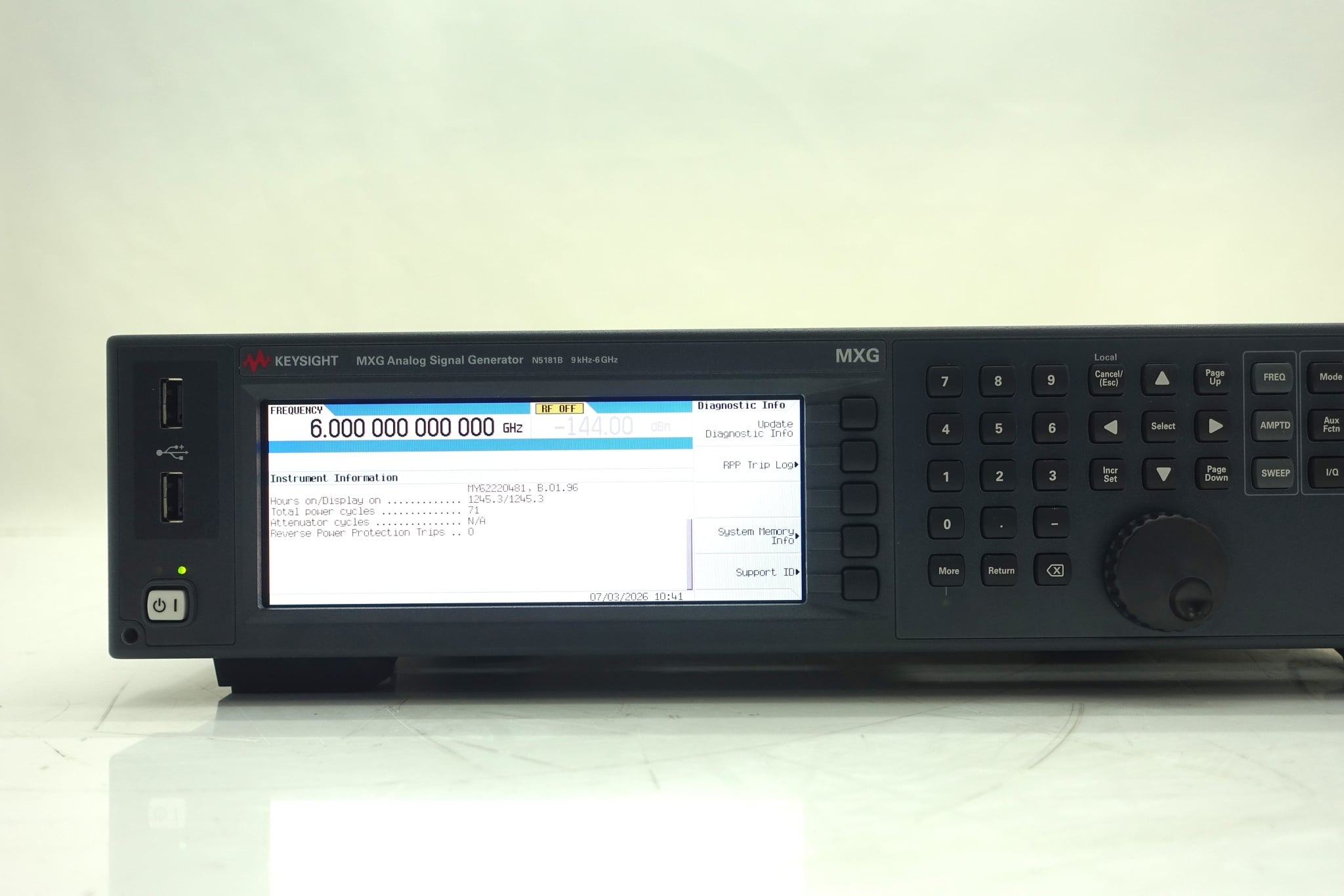 9 kHz to 6 GHz Keysight Used N5181B-506 - Actual Instrument - Image 9