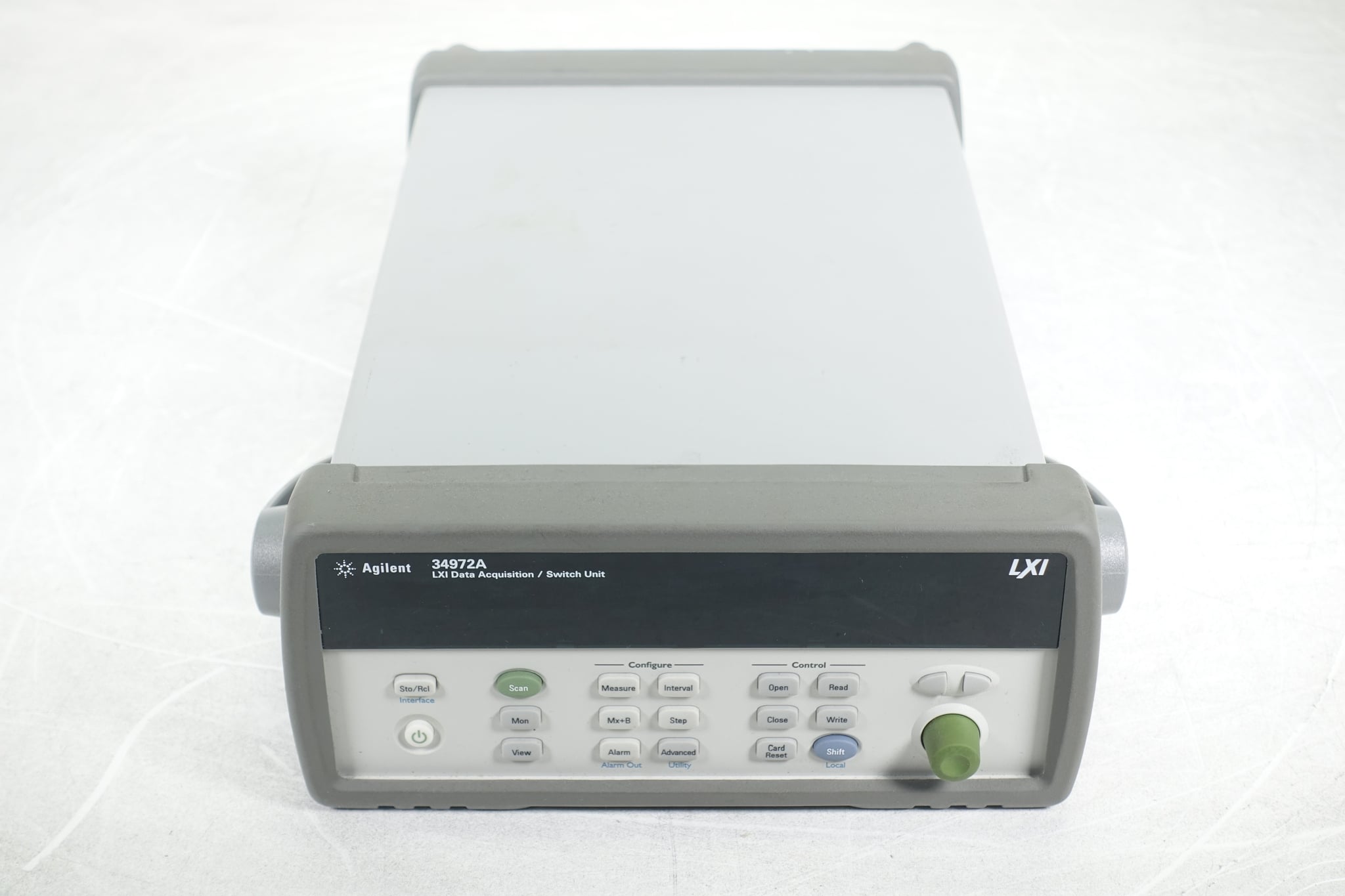 LXI Data Acquisition & Data Logger Switch Unit / 3-Slot Mainframe / 6.5 Digit Keysight Used 34972A - Actual Instrument - Image 1
