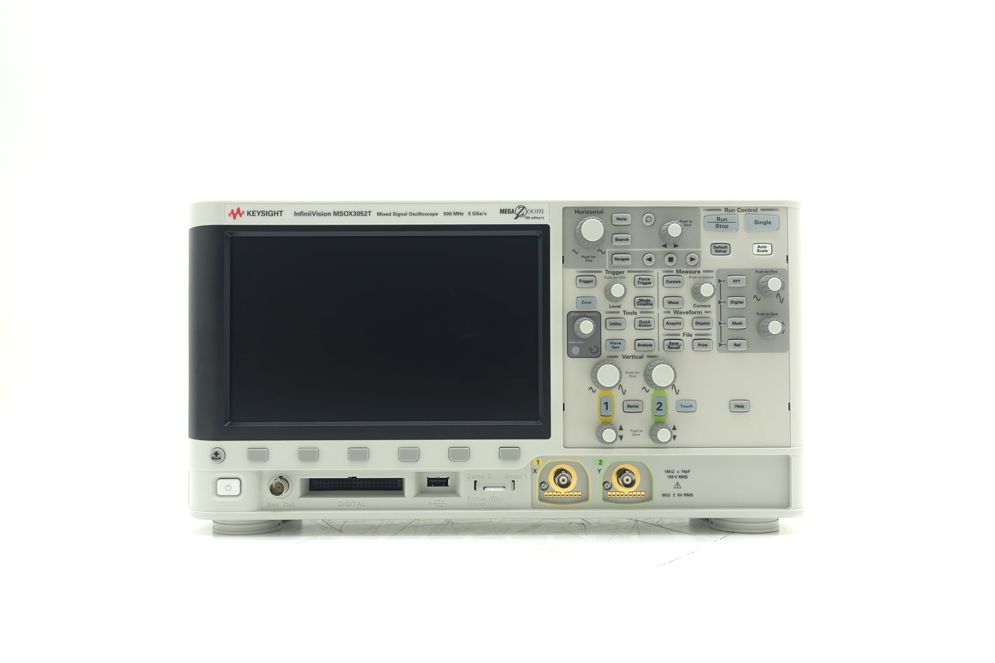 Oscilloscope, mixed signal, 2+16-channel, 500 MHz Keysight Used MSOX3052T - Actual Instrument - Image 1