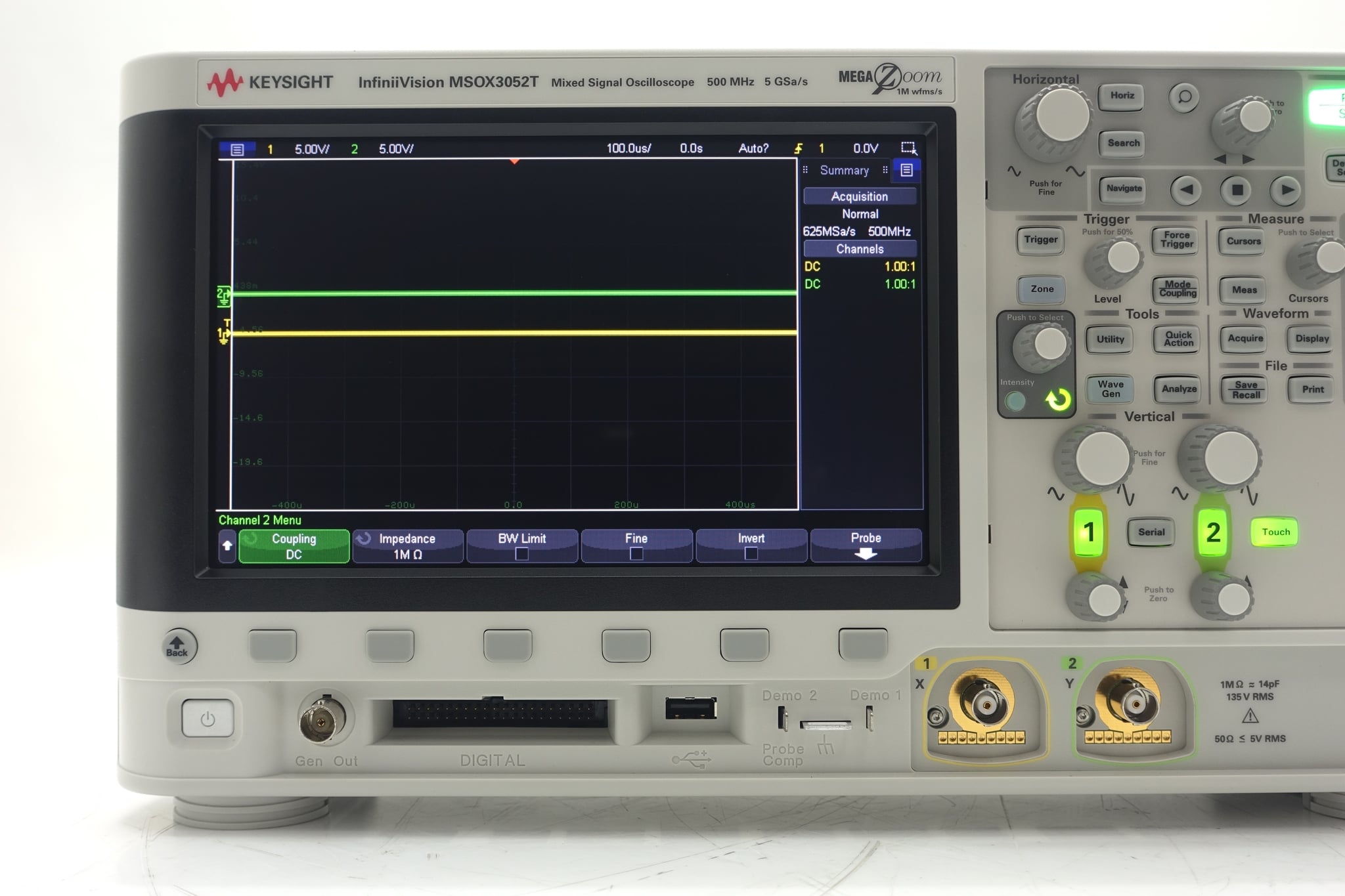 Oscilloscope, mixed signal, 2+16-channel, 500 MHz Keysight Used MSOX3052T - Actual Instrument - Image 10