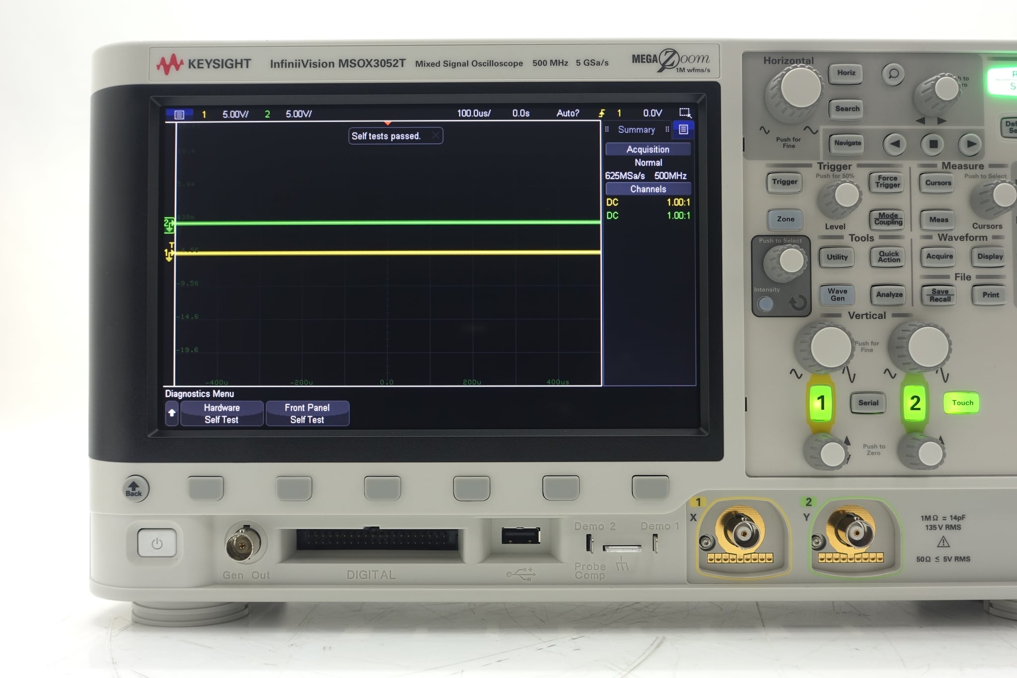 Oscilloscope, mixed signal, 2+16-channel, 500 MHz Keysight Used MSOX3052T - Actual Instrument - Image 11