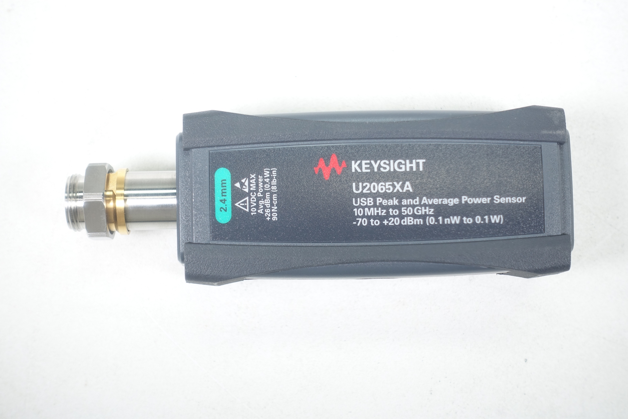 USB Wide Dynamic Range Average & Peak Power Sensor / 10MHz to 50GHz Keysight Used U2065XA - Actual Instrument - Image 1