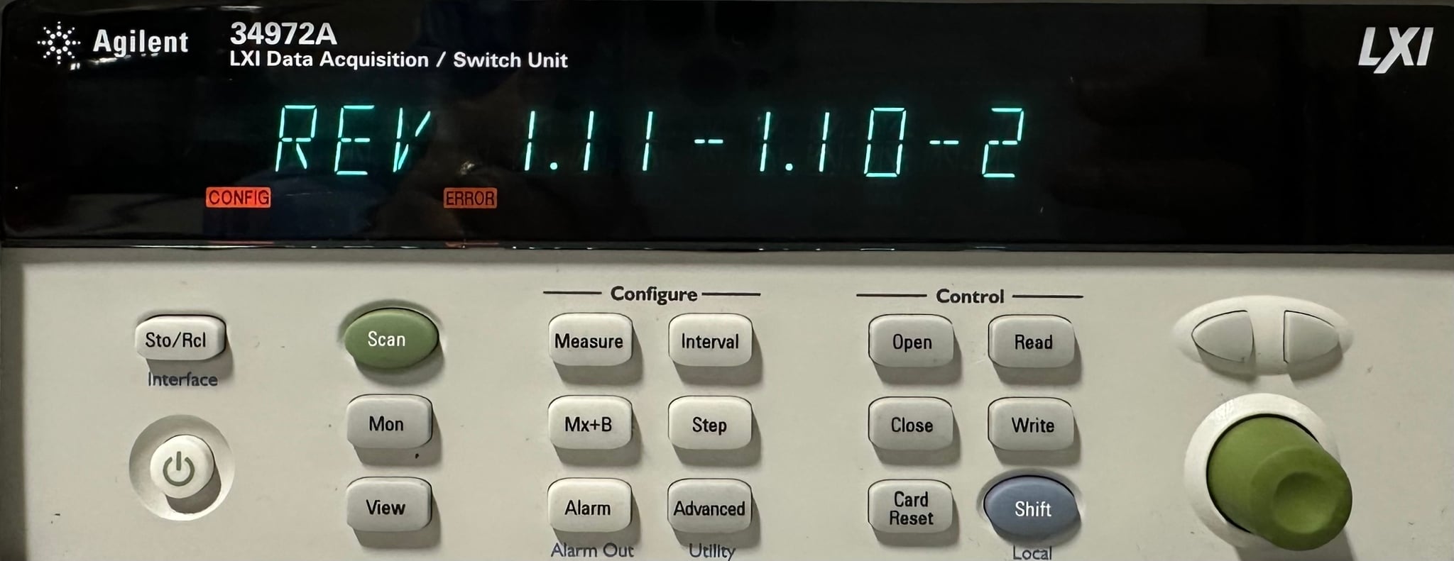 LXI Data Acquisition & Data Logger Switch Unit / 3-Slot Mainframe / 6.5 Digit Keysight Used 34972A - Actual Instrument - Image 8