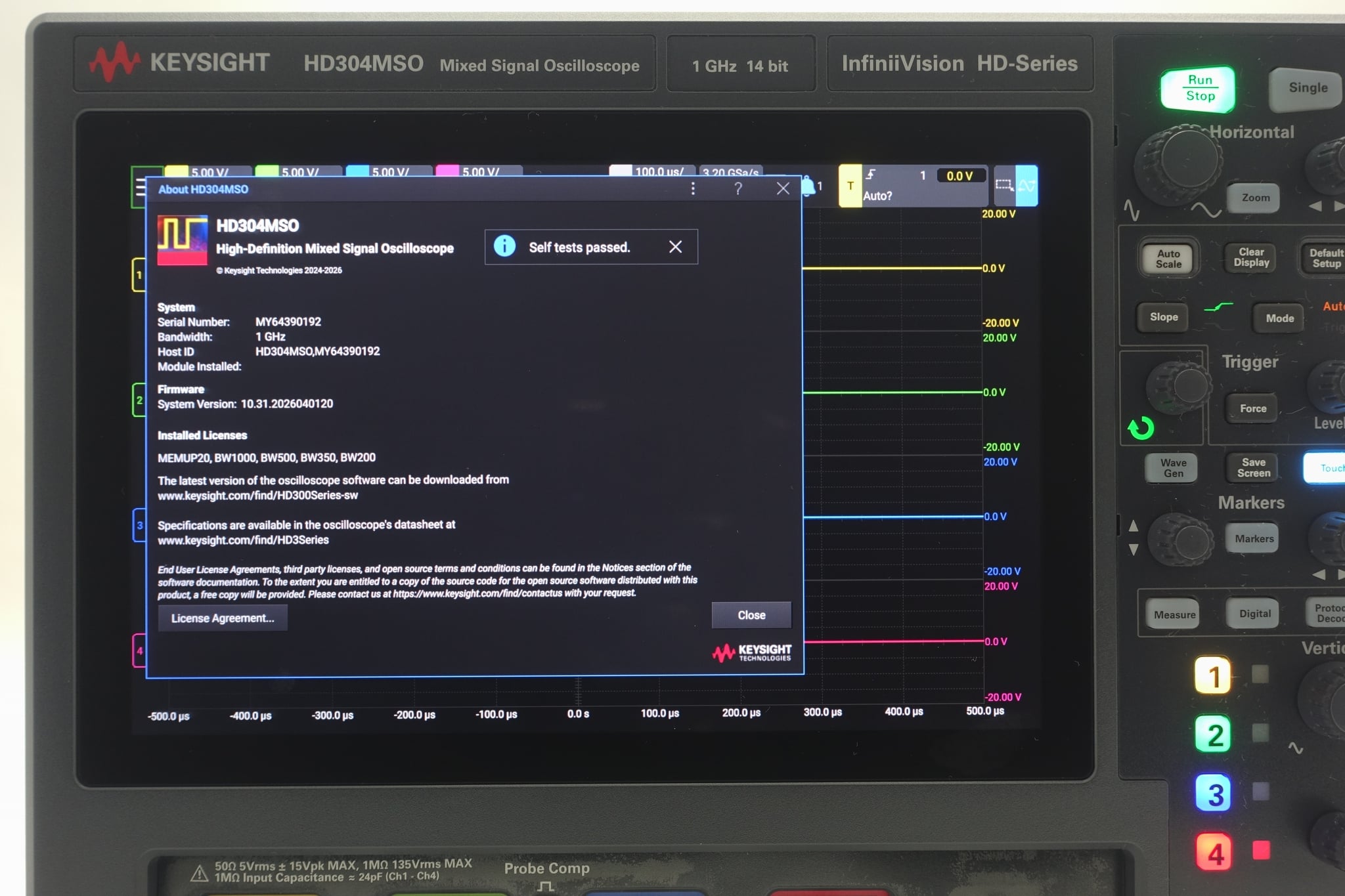 Keysight Used HD304MSO - Actual Instrument - Image 8