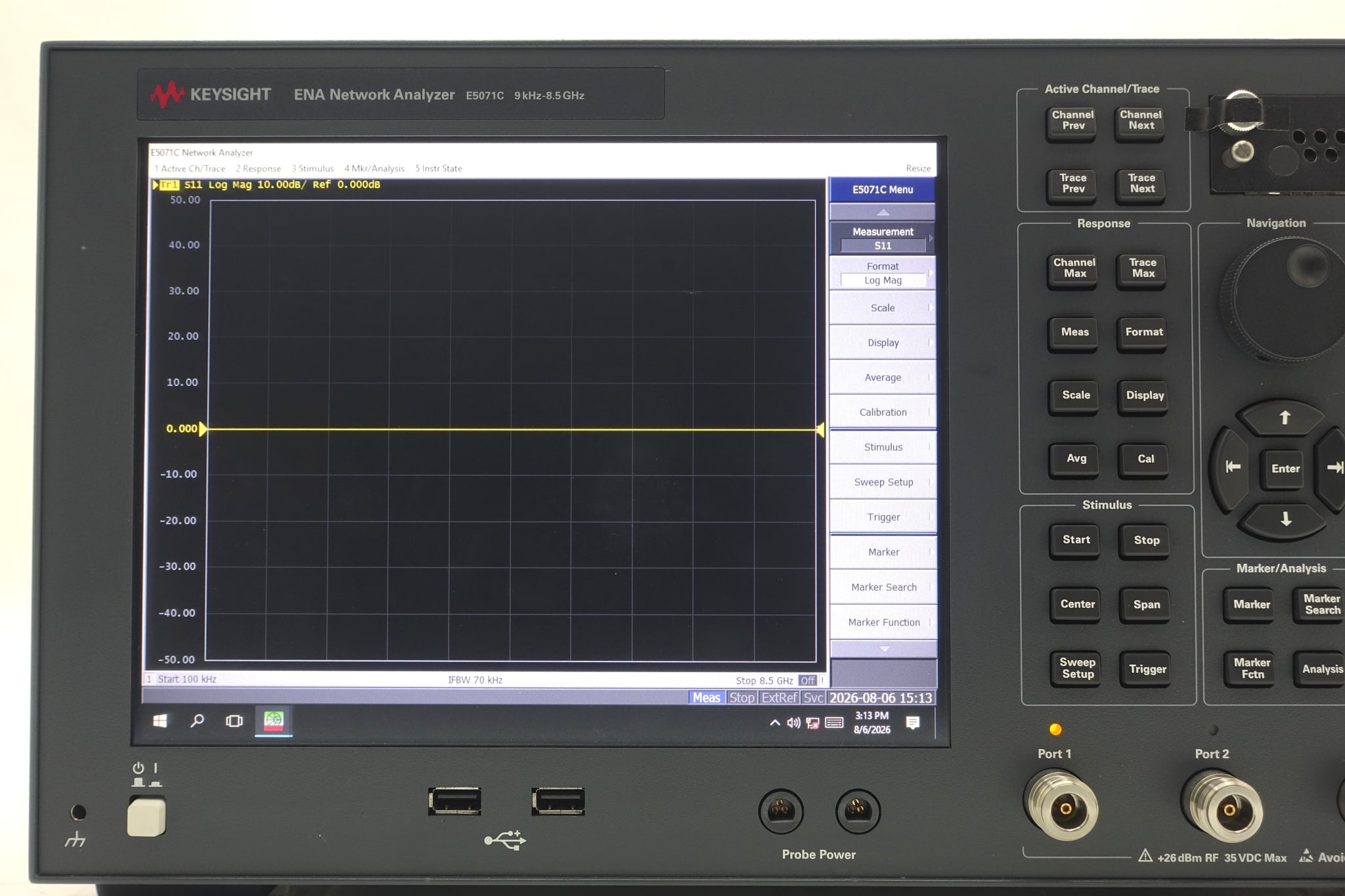 4-port Test Set / 9 kHz to 8.5 GHz / Without Bias Tees Keysight Used E5071C-480 - Actual Instrument - Image 8