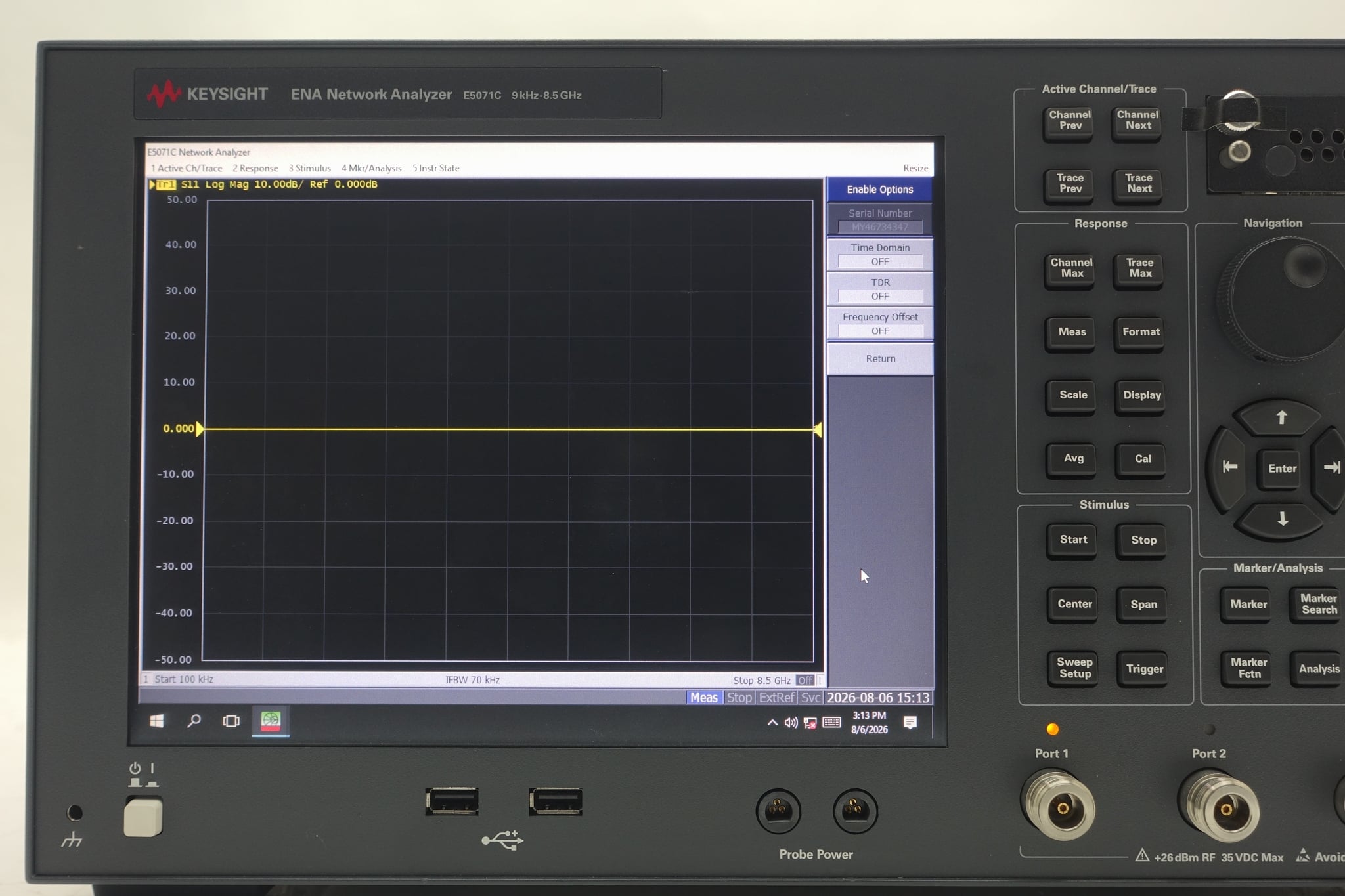 4-port Test Set / 9 kHz to 8.5 GHz / Without Bias Tees Keysight Used E5071C-480 - Actual Instrument - Image 9