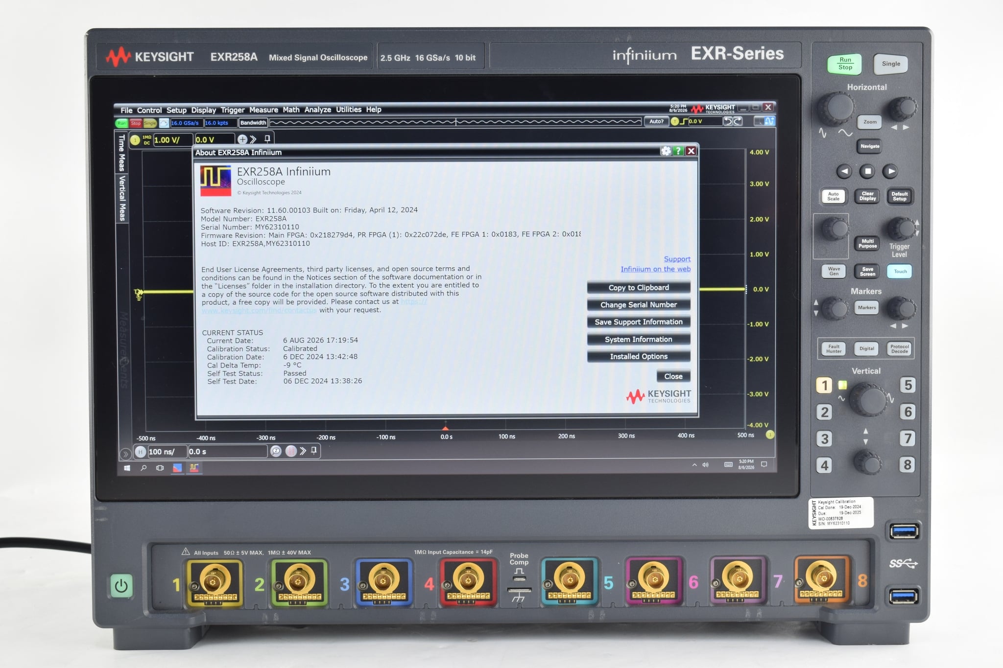 Keysight Used EXR258A - Actual Instrument - Image 1