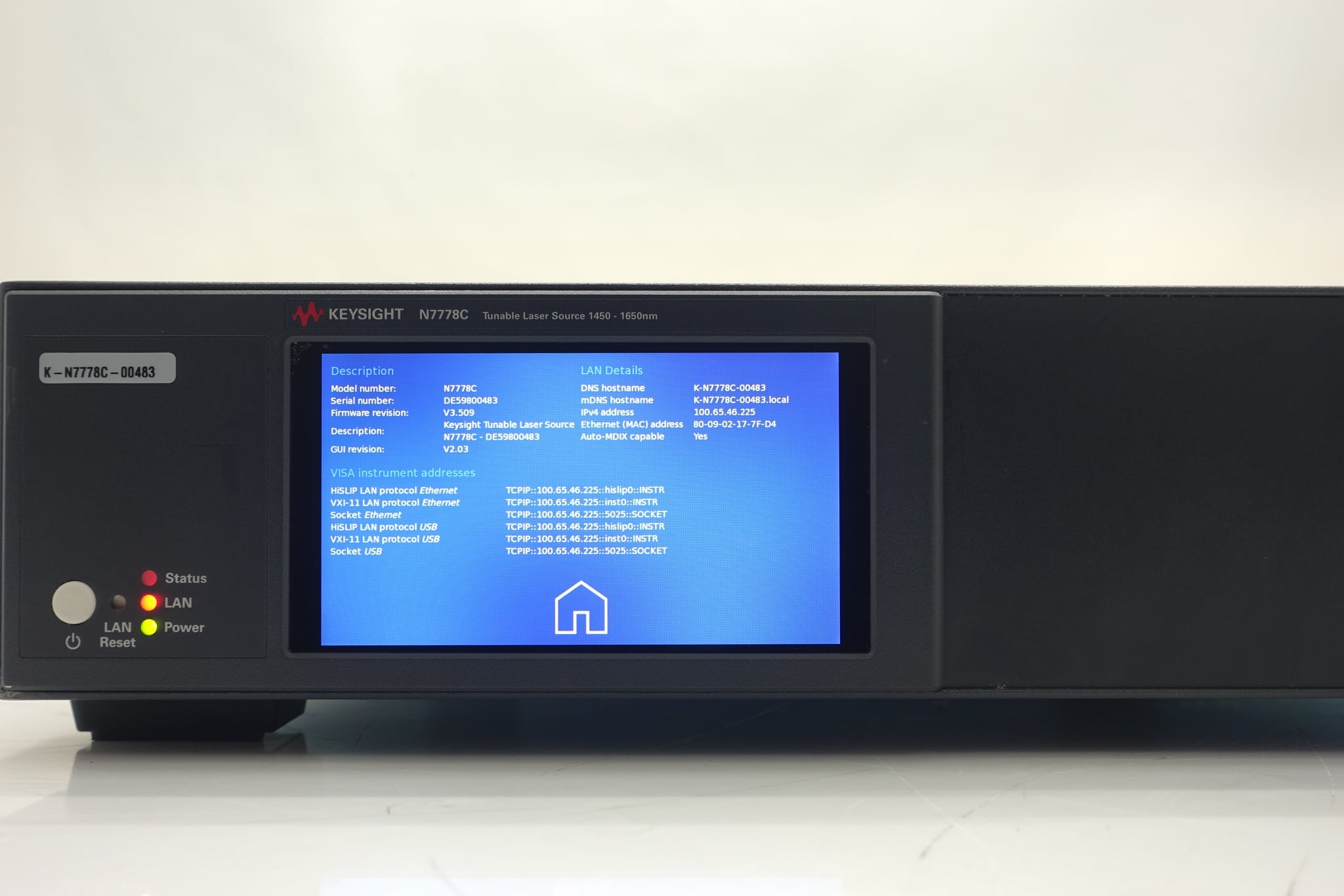 Tunable Laser Source / High Power / Low SSE Keysight Used N7778C - Actual Instrument - Image 8