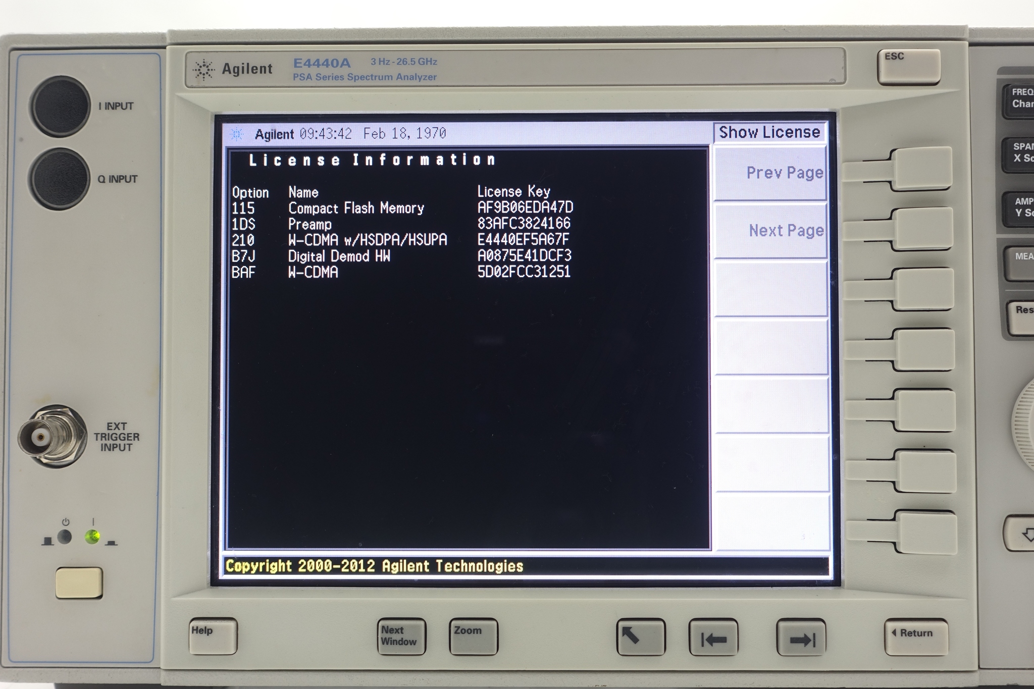 mks様 完成品ご確認ページ スペクトラムアナライザ - Used Keysight Equipment
