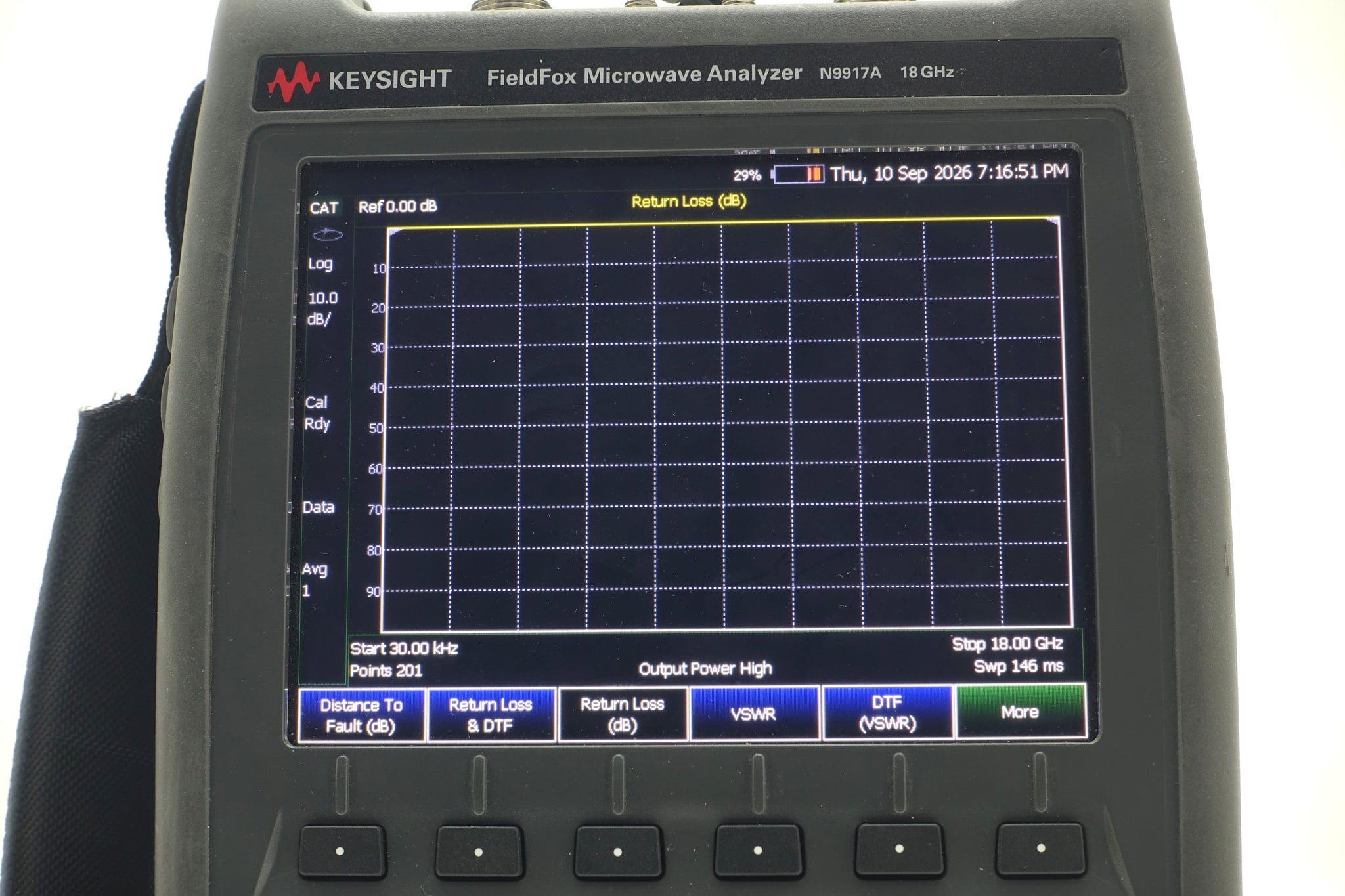 FieldFox Handheld Microwave Analyzer / 30 kHz to 18 GHz Keysight Used N9917A - Actual Instrument - Image 15